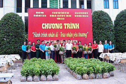 Phường Lào Cai tổ chức chương trình “Hành trình nhân ái - Trao nhận yêu thương”