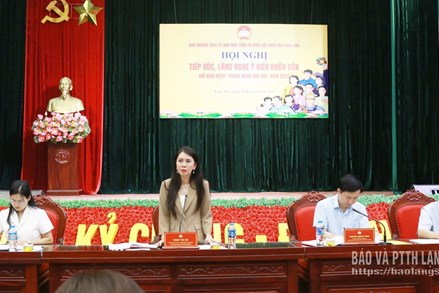Lạng Sơn: Ban Thường trực Ủy ban MTTQ Việt Nam tỉnh tiếp xúc, lắng nghe ý kiến Nhân dân tại xã Hữu Lũng