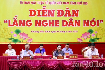 Phú Thọ: Tiếp nhận 21 lượt ý kiến của Nhân dân tại diễn đàn “Lắng nghe dân nói”