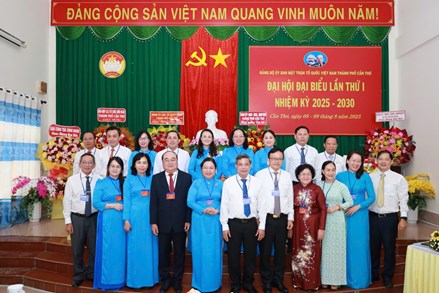 Đại hội đại biểu Đảng bộ Ủy ban MTTQ Việt Nam thành phố Cần Thơ lần thứ nhất, nhiệm kỳ 2025 – 2030 
