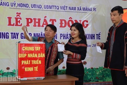 Quảng Ngãi: Phát động phong trào “Chung tay giúp nhân dân xã Măng Ri phát triển kinh tế”