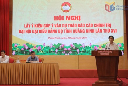 Ủy ban MTTQ tỉnh Quảng Ninh lấy ý kiến góp ý Dự thảo báo cáo chính trị trình Đại hội đại biểu Đảng bộ tỉnh