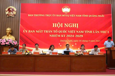 Hội nghị Ủy ban Mặt trận Tổ quốc Việt Nam tỉnh Quảng Ngãi lần thứ I, nhiệm kỳ 2024-2029