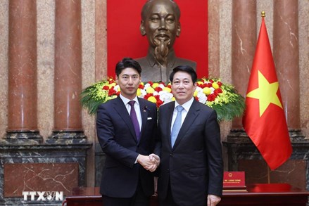 Chủ tịch nước tiếp Trưởng Ban Thanh niên Đảng Dân chủ tự do Nhật Bản