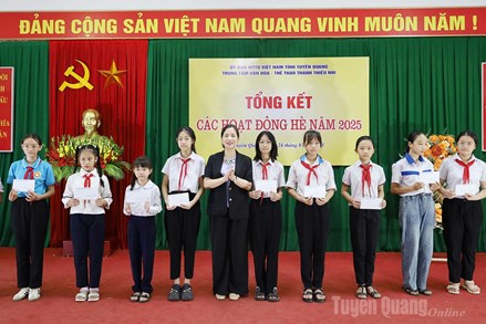 Tuyên Quang: Tổng kết các lớp năng khiếu hè năm 2025