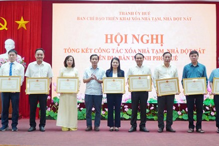 Thành phố Huế hoàn thành mục tiêu xóa nhà tạm, nhà dột nát