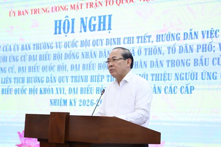 Hội nghị Góp ý dự thảo Nghị quyết của Uỷ ban Thường vụ Quốc hội đối với công tác bầu cử đại biểu Quốc hội và HĐND