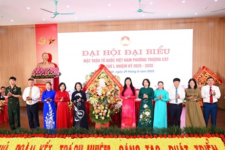 Hà Nội: Đại hội đại biểu Mặt trận Tổ quốc Việt Nam Phường Thượng Cát lần thứ I, nhiệm kỳ 2025-2030