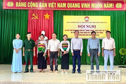 Thanh Hóa: Ra mắt mô hình khu dân cư “Sáng, xanh, sạch, đẹp, an toàn”