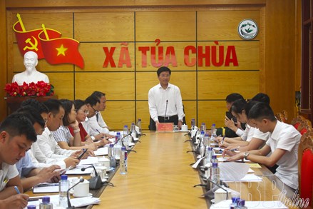 Điện Biên: Đoàn công tác Ủy ban MTTQ Việt Nam tỉnh làm việc tại xã Tủa Chùa