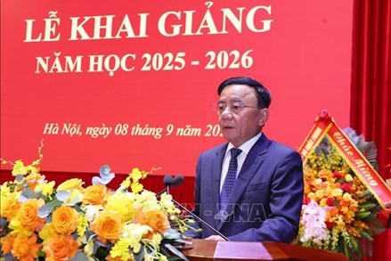 Thường trực Ban Bí thư Trần Cẩm Tú dự khai giảng năm học mới của Học viện Chính trị quốc gia Hồ Chí Minh