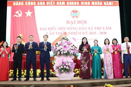 Hà Nội: Xã Thư Lâm tổ chức thành công Đại hội điểm Hội Nông dân cấp xã