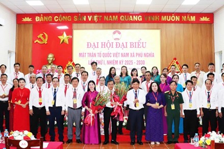 Hà Nội: Đại hội đại biểu MTTQ Việt Nam xã Phú Nghĩa, lần thứ I, nhiệm kỳ 2025-2030