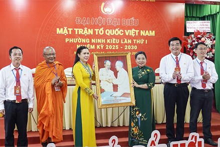 Cần Thơ: Ủy ban MTTQ Việt Nam phường Ninh Kiều tổ chức thành công đại hội lần thứ I, nhiệm kỳ 2025-2030