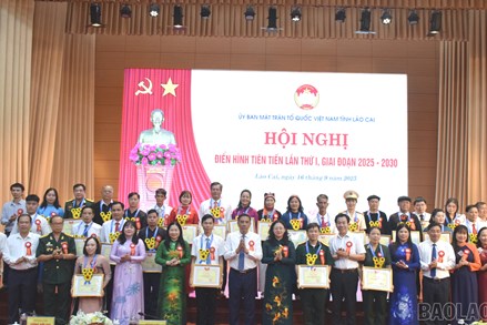 Lào Cai: Hội nghị điển hình tiên tiến Mặt trận Tổ quốc Việt Nam tỉnh lần thứ I, giai đoạn 2025 - 2030