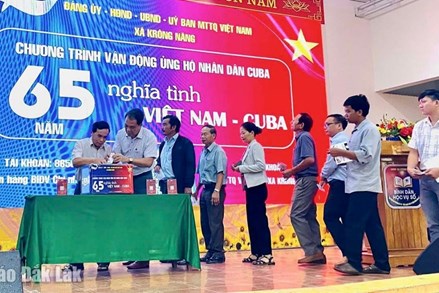 Đắk Lắk: Lan tỏa tinh thần sẻ chia với nhân dân Cuba