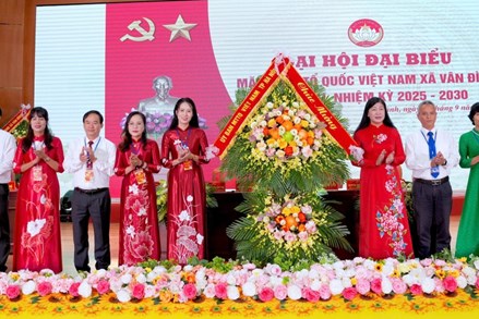 Hà Nội: Đại hội đại biểu MTTQ Việt Nam xã Vân Đình lần thứ I, nhiệm kỳ 2025 - 2030