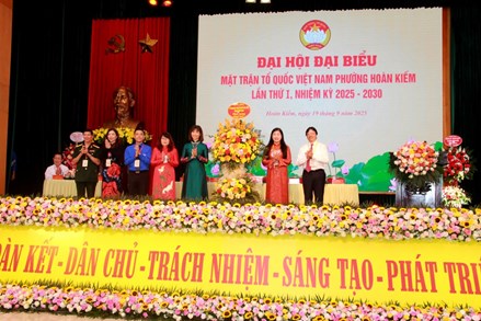 Hà Nội: Đại hội đại biểu MTTQ Việt Nam phường Hoàn Kiếm lần thứ I, nhiệm kỳ 2025 - 2030