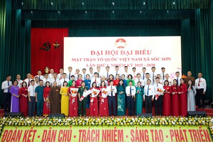 Hà Nội: Đại hội đại biểu Ủy ban MTTQ Việt Nam xã Sóc Sơn lần thứ I, nhiệm kỳ 2025 - 2030