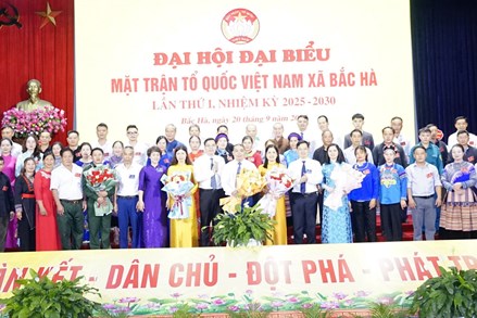 Lào Cai: Đại hội đại biểu Mặt trận Tổ quốc Việt Nam xã Bắc Hà lần thứ I, nhiệm kỳ 2025 – 2030