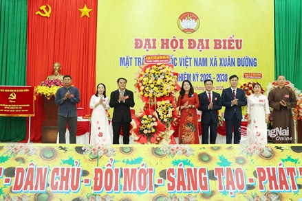 Đồng Nai: Đại hội Đại biểu MTTQ Việt Nam xã Xuân Đường, Đồng Tâm nhiệm kỳ 2025-2030