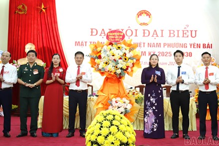 Lào Cai: Đại hội đại biểu Uỷ ban Mặt trận Tổ quốc Việt Nam phường Yên Bái lần thứ I, nhiệm kỳ 2025-2030