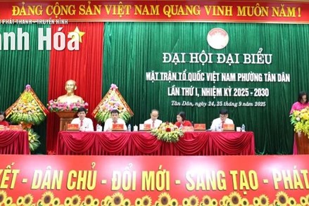 Thanh Hóa: Đại hội đại biểu Ủy ban MTTQ Việt Nam phường Tân Dân lần thứ I, nhiệm kỳ 2025-2030