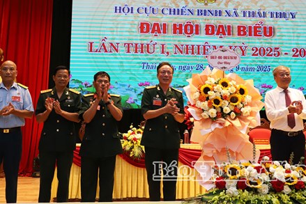 Hưng Yên: Đại hội đại biểu Hội Cựu chiến binh xã Thái Thụy lần thứ I, nhiệm kỳ 2025 - 2030
