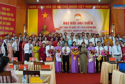 Quảng Ngãi: Đại hội đại biểu Mặt trận Tổ quốc Việt Nam xã Bình Sơn lần thứ I, nhiệm kỳ 2025 - 2030