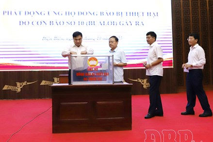 Điện Biên: Phát động ủng hộ đồng bào bị thiệt hại do bão số 10 gây ra