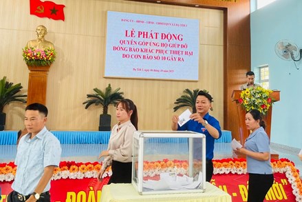 Lâm Đồng: Uỷ ban MTTQ Việt Nam các xã, phường trên địa bàn tỉnh phát động ủng hộ đồng bào bị thiệt hại do bão số 10 