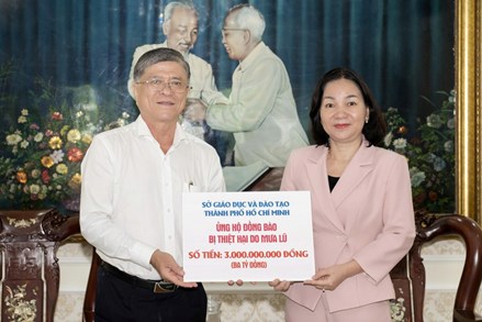 Thành phố Hồ Chí Minh: Tiếp nhận gần 49 tỷ đồng ủng hộ đồng bào vùng bị bão lũ