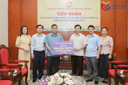 Quảng Ninh: Uỷ ban MTTQ Việt Nam tỉnh hỗ trợ 15 tỷ đồng cho các tỉnh Lào Cai, Tuyên Quang, Thái Nguyên, Lạng Sơn, Cao Bằng khắc phục hậu quả thiên tai