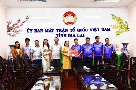 Ủy ban MTTQ Việt Nam tỉnh Gia Lai kêu gọi ủng hộ đồng bào vùng bão lũ