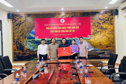 Quảng Trị: Hội Doanh nghiệp tỉnh Quảng Trị ủng hộ Nhân dân Cuba và đồng bào bị ảnh hưởng nặng do Bão số 10 (bualoi) gây ra