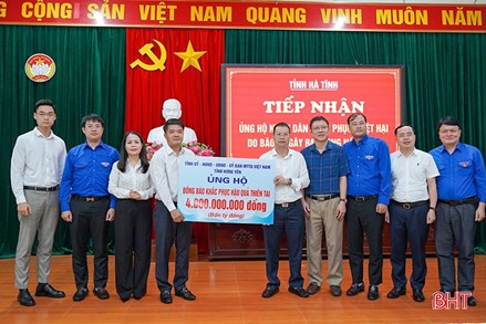 Hà Tĩnh: Ủy ban MTTQ Việt Nam tỉnh tiếp nhận ủng hộ từ các địa phương, đơn vị hỗ trợ khắc phục hậu quả bão số 10