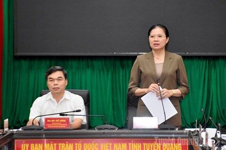 Phó Chủ tịch Hà Thị Nga: Mặt trận các cấp đã thể hiện tinh thần trách nhiệm, bám sát thực tiễn, vì lợi ích của nhân dân