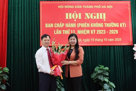 Ông Trương Văn Nhung giữ chức Phó Chủ tịch Hội Nông dân TP Hà Nội