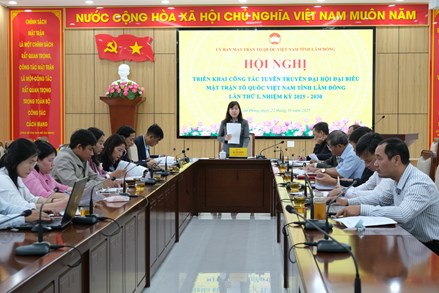 Lâm Đồng tăng cường truyền thông về Đại hội MTTQ Việt Nam tỉnh