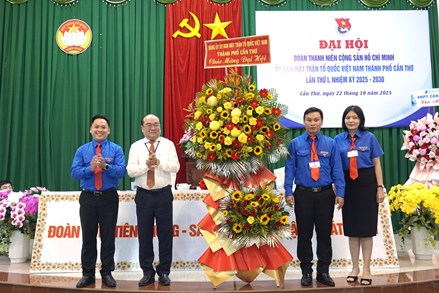 Cần Thơ: Đại hội Đoàn TNCS Hồ Chí Minh Ủy ban MTTQ Việt Nam TP Cần Thơ nhiệm kỳ 2025-2030