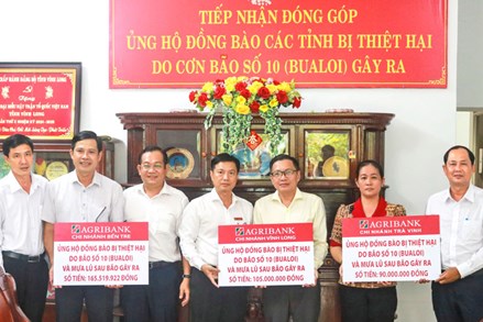 Vĩnh Long: Góp yêu thương hướng về đồng bào vùng bão lũ