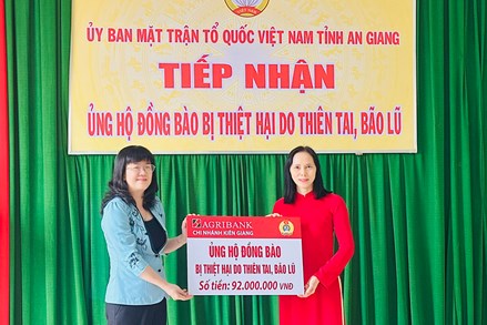 An Giang: Ủy ban MTTQ Việt Nam tỉnh hỗ trợ 13 tỷ đồng cho đồng bào 5 tỉnh bị thiệt hại do thiên tai, bão lũ