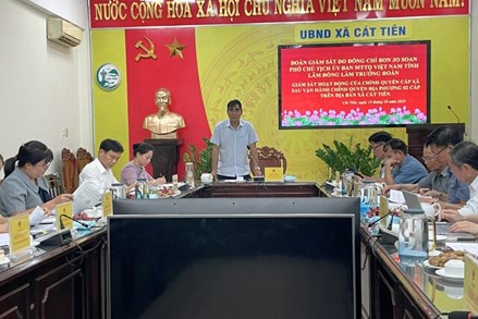 Lâm Đồng: Ủy ban MTTQ Việt Nam tỉnh Lâm Đồng giám sát hoạt động của chính quyền 15 xã, phường