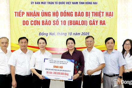 Nhân dân Đồng Nai chia sẻ cùng đồng bào bị ảnh hưởng bởi thiên tai