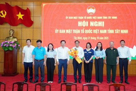 Ủy ban MTTQ Việt Nam tỉnh Tây Ninh có tân Phó Chủ tịch