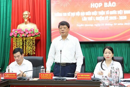 Đại hội đại biểu MTTQ tỉnh Tuyên Quang lần thứ I sẽ diễn ra trong ngày 7 và 8/11