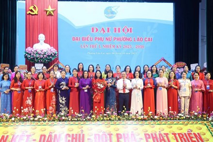 Lào Cai: 99 xã, phường hoàn thành Đại hội đại biểu phụ nữ nhiệm kỳ 2025 - 2030
