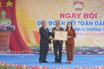 Hưng Yên: Ngày hội Đại đoàn kết toàn dân tại tổ dân phố Hiệp Trung, phường Trà Lý
