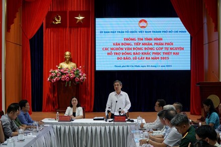 TP Hồ Chí Minh sẻ chia khó khăn với đồng bào vùng bão, mưa lũ