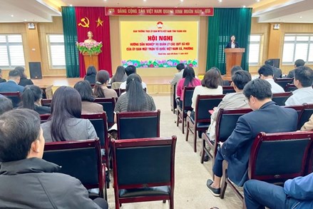 Thanh Hoá: Ủy ban MTTQ Việt Nam tỉnh hướng dẫn nghiệp vụ quản lý các quỹ xã hội của Mặt trận Tổ quốc